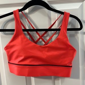 Red Sweetheart Metallic Strappy Bra
